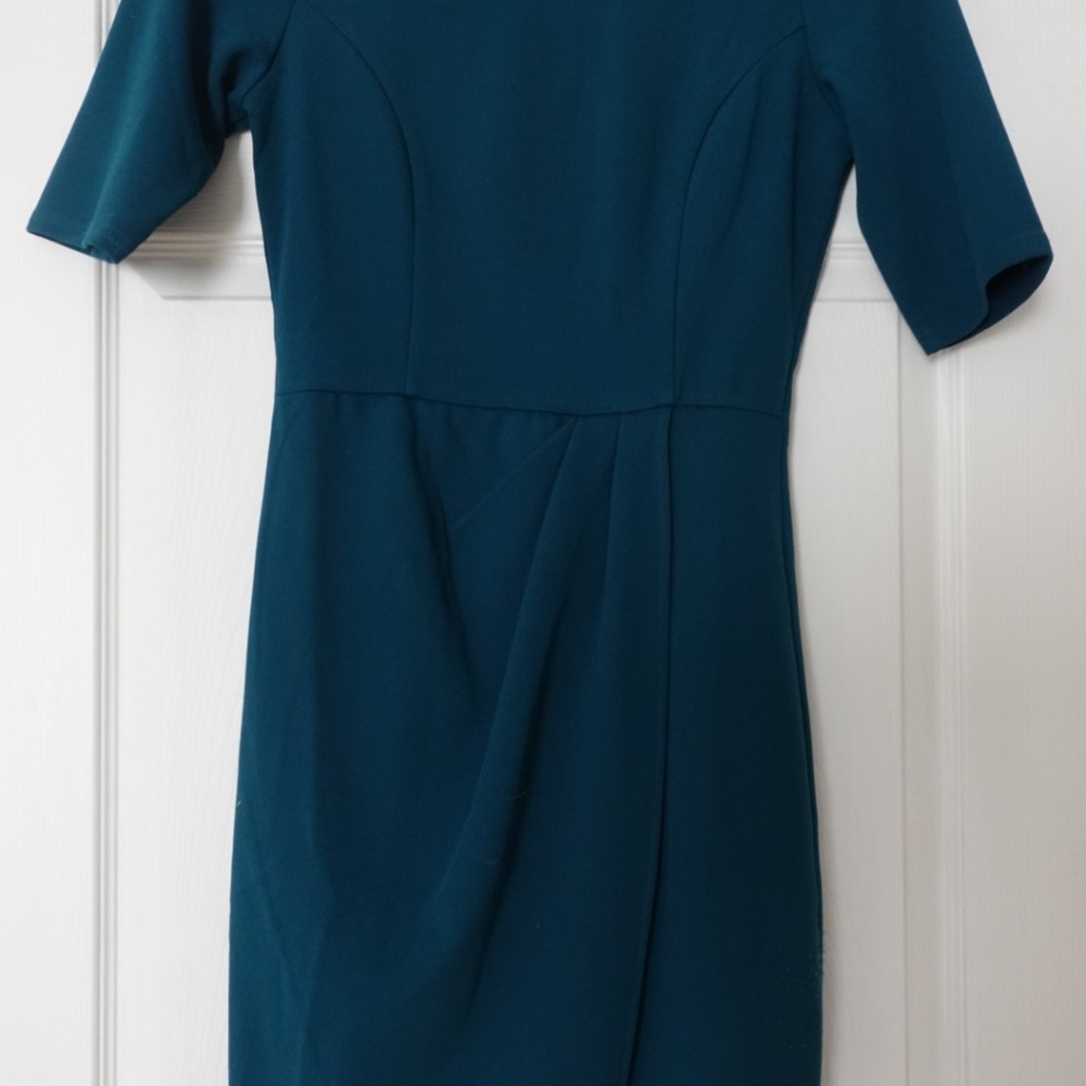 Lulu’s Westwood Teal Half Sleeve Sheath Dress